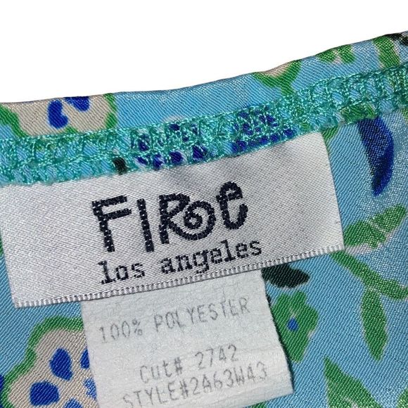 Fire Los Angeles Size Large Blue Tiered Ruffle High Waisted Skirt - Picture 4 of 4